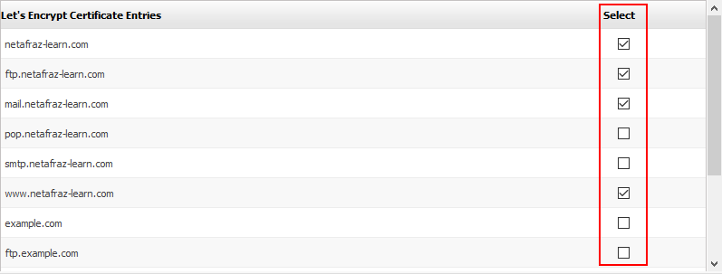 letsencrypt setup