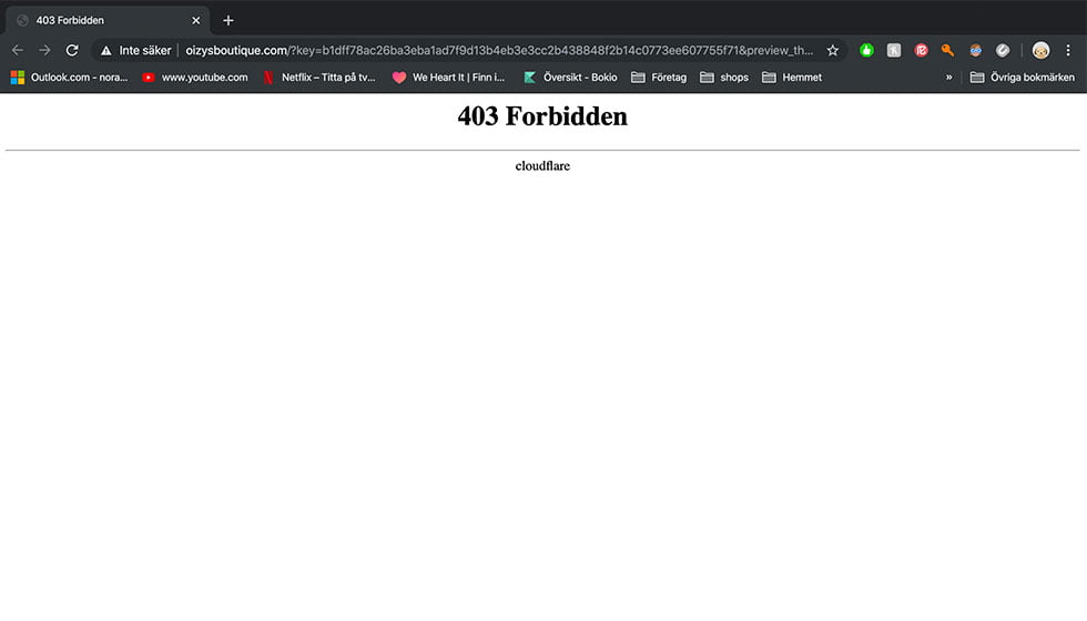 علت خطای 403 Forbidden