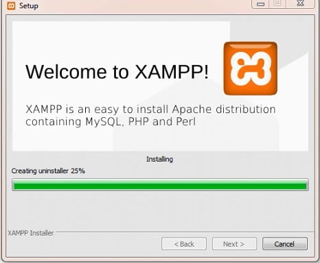 نصب xampp گام 3