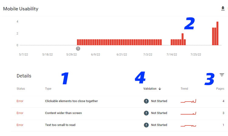 تنظیمات Mobile Usability