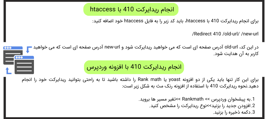 آموزش نحوه ایجاد ریدایرکت 410