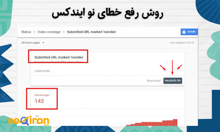 روش رفع خطای نو ایندکس